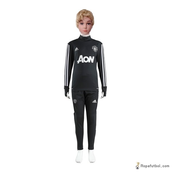 Chandal Niños Manchester United 2017/18 Gris Marino